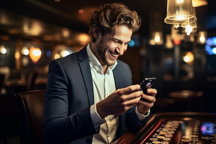 Layar utama aplikasi selotgacor menampilkan meja dealer langsung, pasar Liga 1, dan permainan slot populer